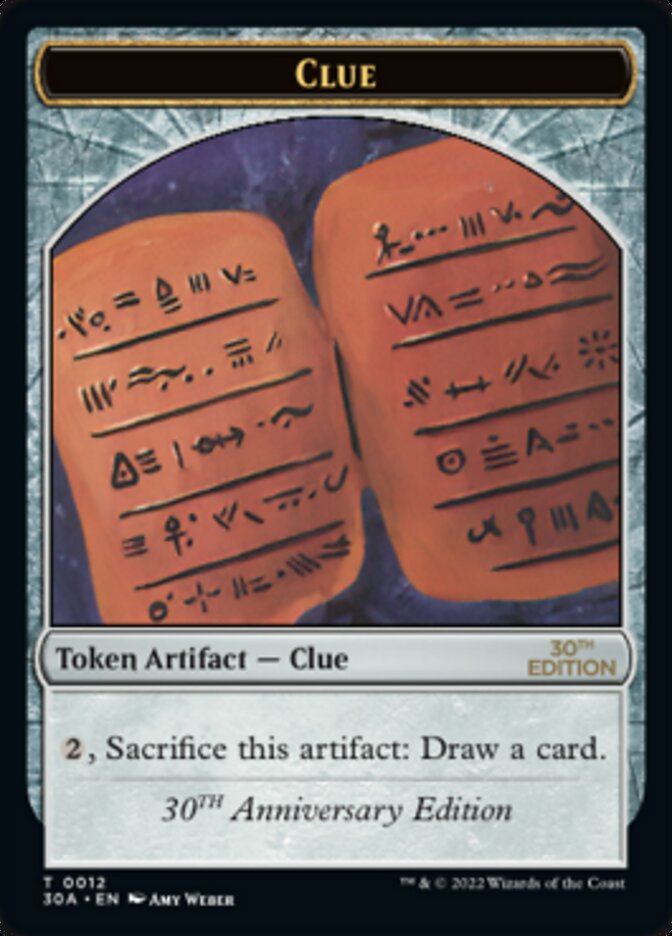 Clue Token (012) [30th Anniversary Tokens] MTG Single Magic: The Gathering | Red Claw Gaming
