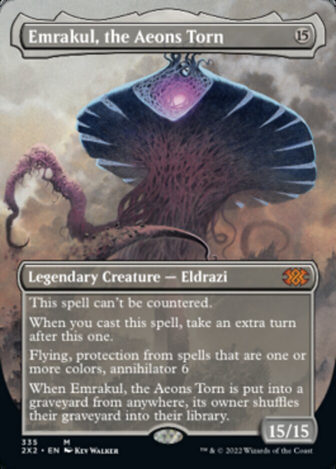 Emrakul, the Aeons Torn (Borderless Alternate Art) [Double Masters 2022] MTG Single Magic: The Gathering    | Red Claw Gaming