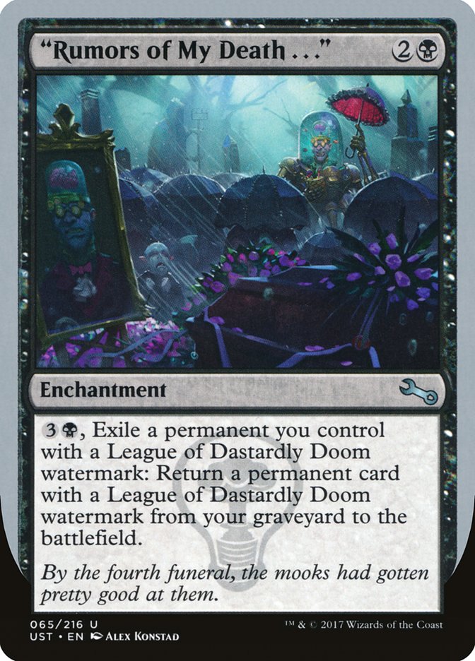"Rumors of My Death . . ." [Unstable] MTG Single Magic: The Gathering | Red Claw Gaming
