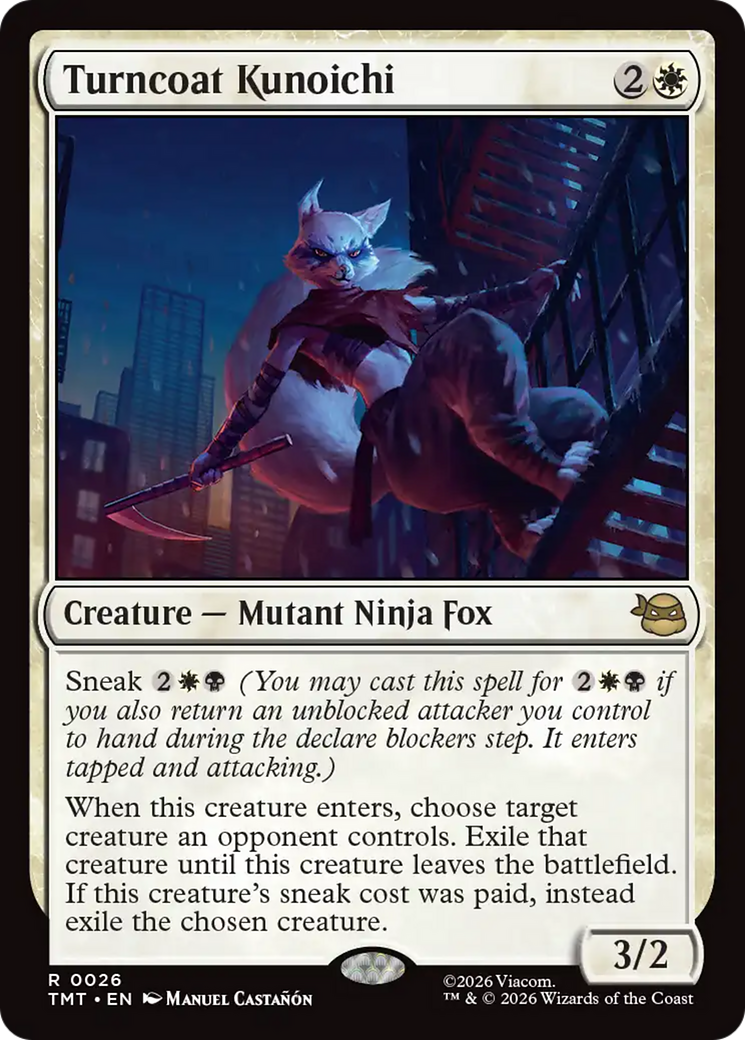 Turncoat Kunoichi [Teenage Mutant Ninja Turtles] MTG Single Magic: The Gathering | Red Claw Gaming