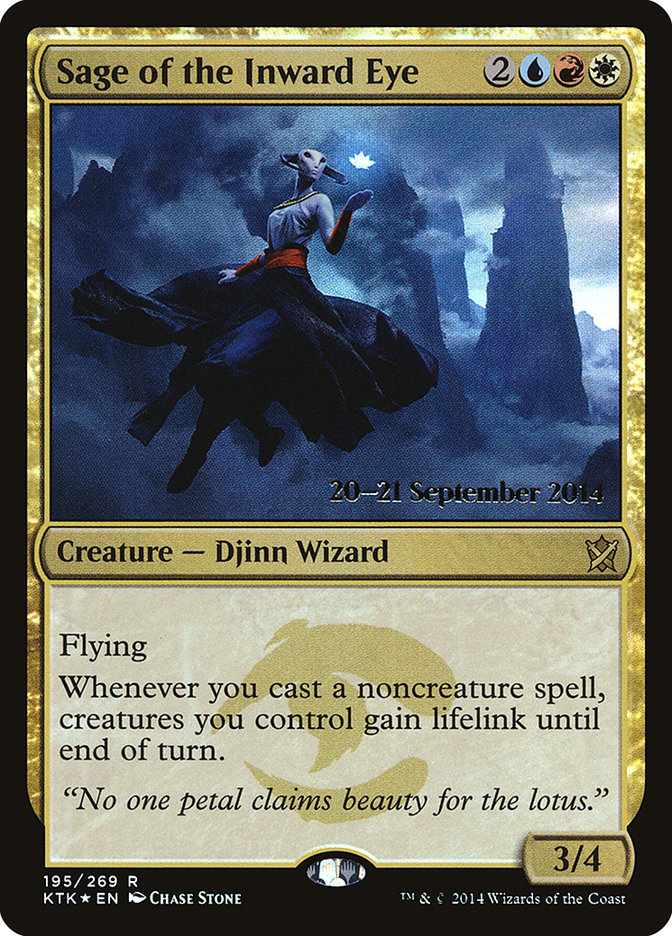 Sage of the Inward Eye [Khans of Tarkir Prerelease Promos] MTG Single Magic: The Gathering | Red Claw Gaming