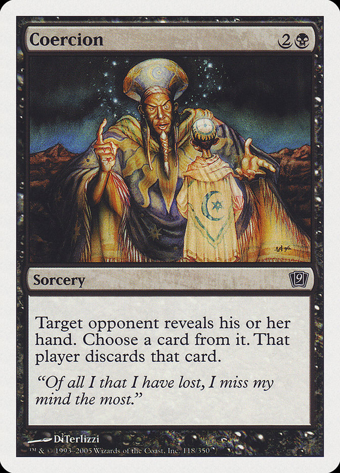 Coercion [Ninth Edition] MTG Single Magic: The Gathering | Red Claw Gaming
