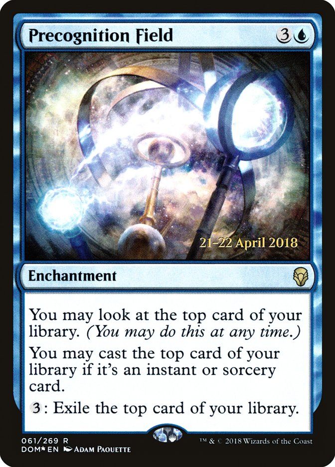 Precognition Field [Dominaria Prerelease Promos] MTG Single Magic: The Gathering | Red Claw Gaming
