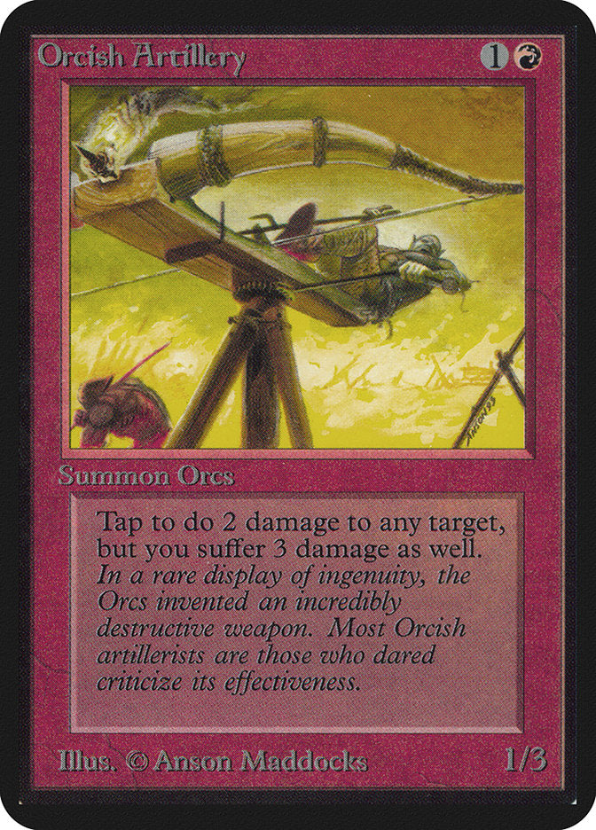 Orcish Artillery [Alpha Edition] MTG Single Magic: The Gathering | Red Claw Gaming