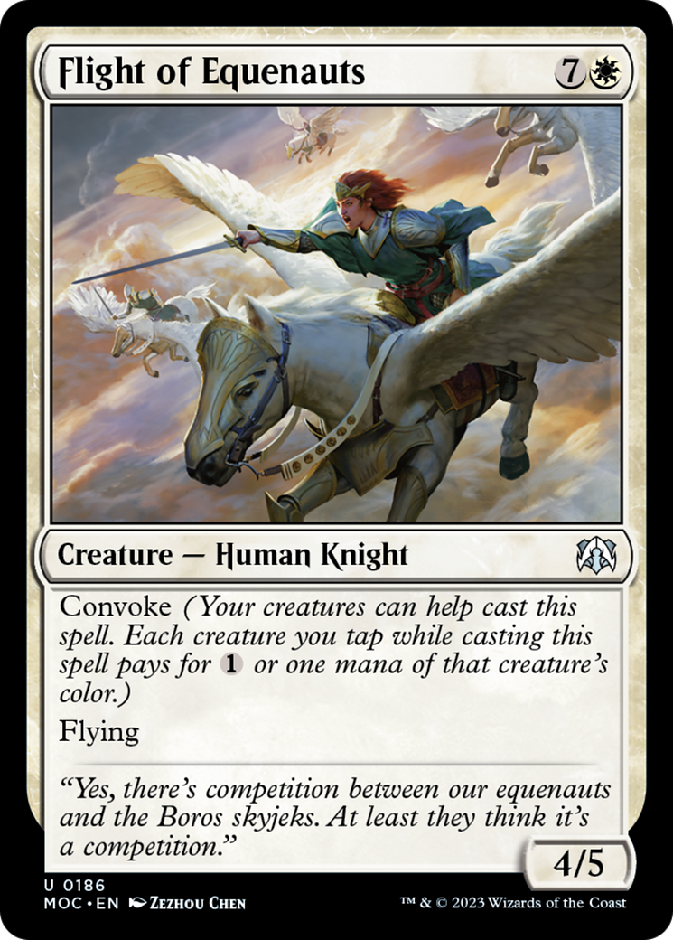 Flight of Equenauts [March of the Machine Commander] MTG Single Magic: The Gathering | Red Claw Gaming