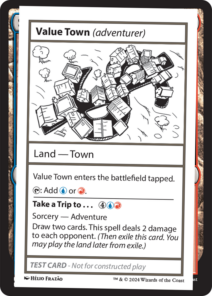 Value Town (adventurer) [Mystery Booster 2 Playtest Cards] MTG Single Magic: The Gathering | Red Claw Gaming