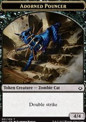 Adorned Pouncer // Warrior Double-Sided Token [Hour of Devastation Tokens] MTG Single Magic: The Gathering | Red Claw Gaming