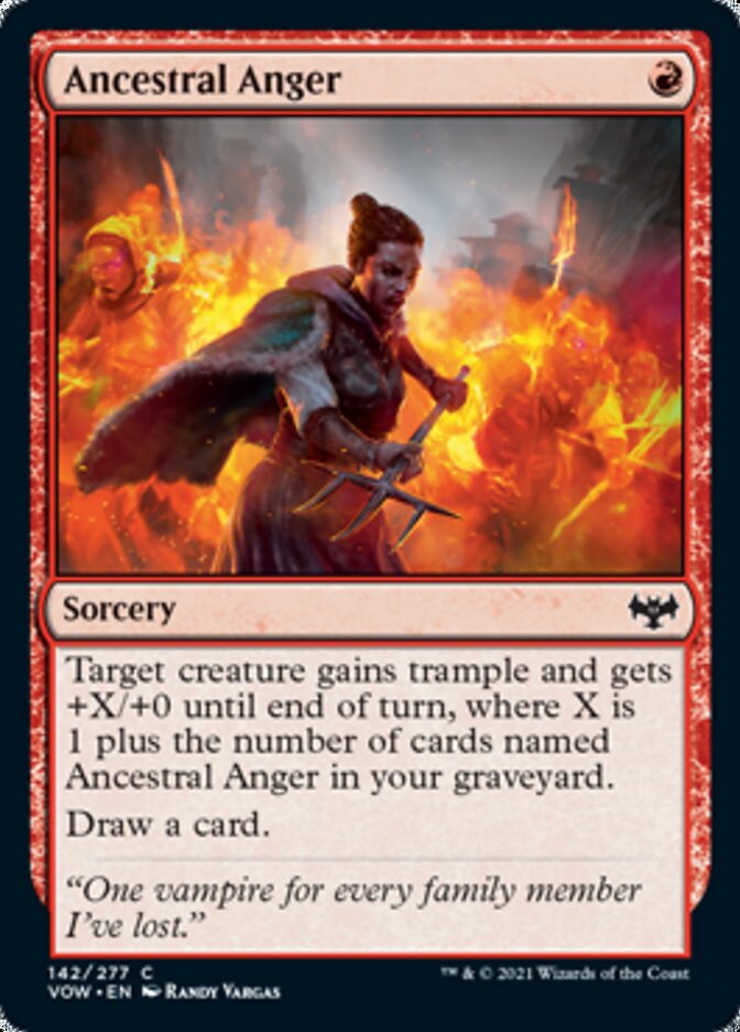 Ancestral Anger [Innistrad: Crimson Vow] MTG Single Magic: The Gathering | Red Claw Gaming