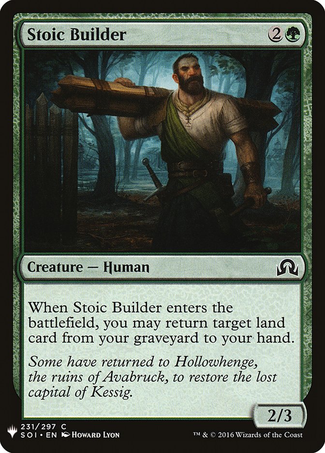 Stoic Builder [Mystery Booster] MTG Single Magic: The Gathering | Red Claw Gaming