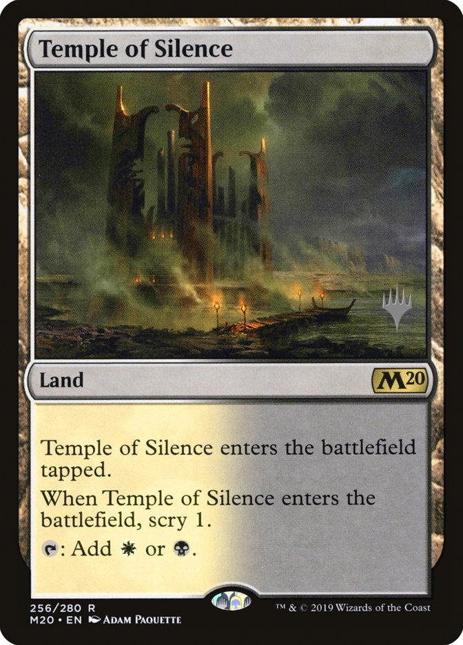 Temple of Silence (Promo Pack) [Core Set 2020 Promos] MTG Single Magic: The Gathering | Red Claw Gaming