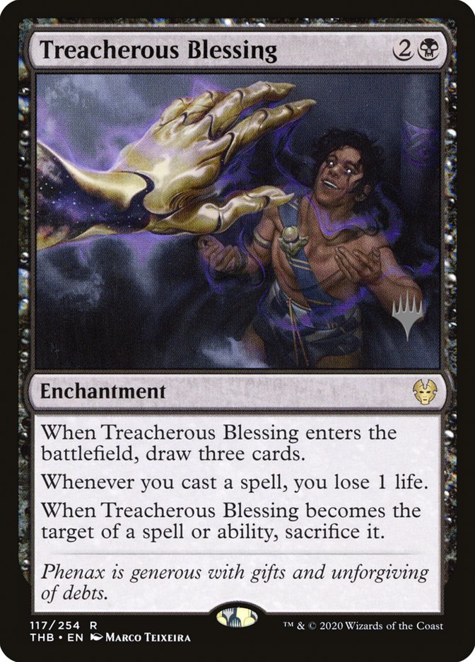 Treacherous Blessing (Promo Pack) [Theros Beyond Death Promos] MTG Single Magic: The Gathering | Red Claw Gaming
