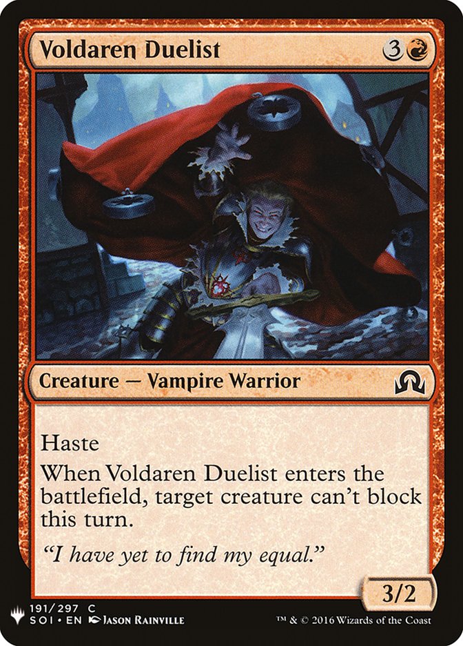 Voldaren Duelist [Mystery Booster] MTG Single Magic: The Gathering    | Red Claw Gaming