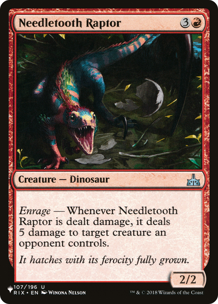 Needletooth Raptor [The List] MTG Single Magic: The Gathering | Red Claw Gaming