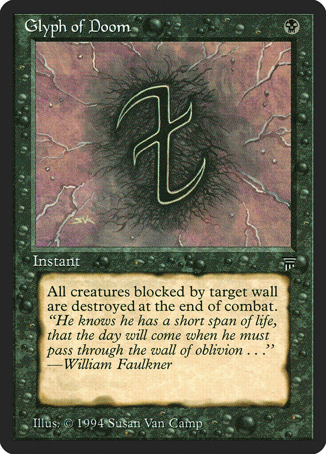 Glyph of Doom [Legends] MTG Single Magic: The Gathering | Red Claw Gaming