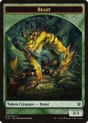Beast // Ogre Double-Sided Token [Commander 2016 Tokens] MTG Single Magic: The Gathering | Red Claw Gaming