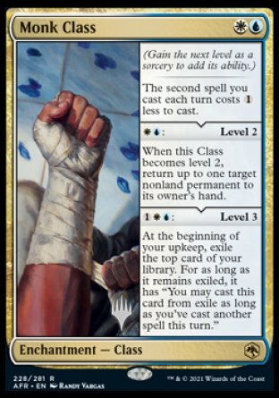 Monk Class (Promo Pack) [Dungeons & Dragons: Adventures in the Forgotten Realms Promos] MTG Single Magic: The Gathering | Red Claw Gaming