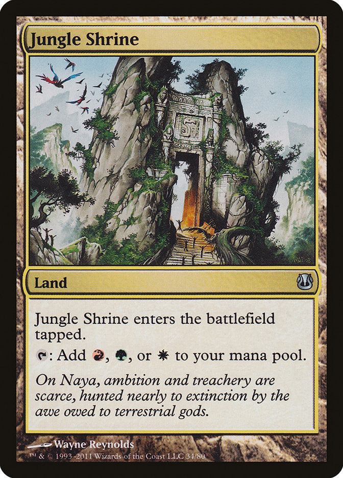 Jungle Shrine [Duel Decks: Ajani vs. Nicol Bolas] MTG Single Magic: The Gathering | Red Claw Gaming