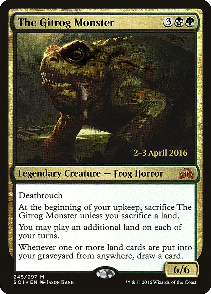 The Gitrog Monster [Shadows over Innistrad Prerelease Promos] MTG Single Magic: The Gathering | Red Claw Gaming