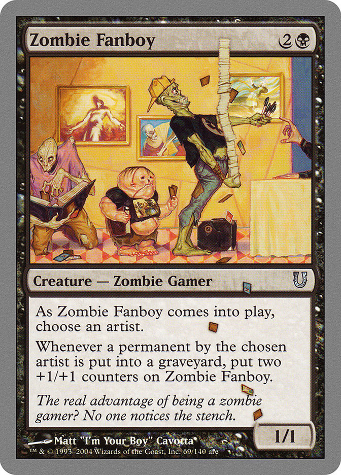 Zombie Fanboy [Unhinged] MTG Single Magic: The Gathering | Red Claw Gaming