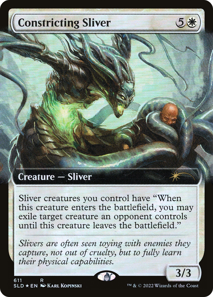 Constricting Sliver (Extended Art) [Secret Lair Drop Promos] MTG Single Magic: The Gathering | Red Claw Gaming