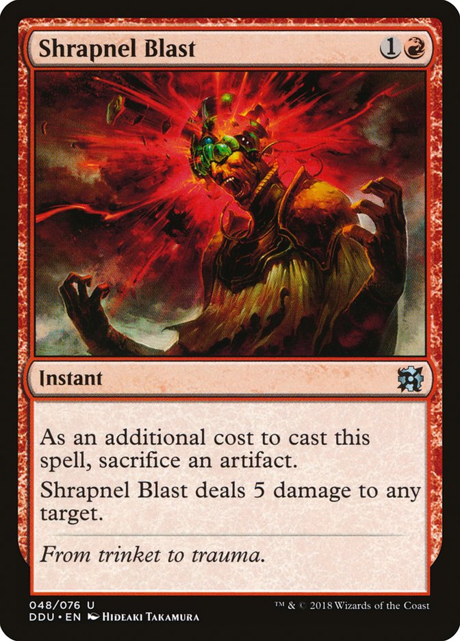 Shrapnel Blast [Duel Decks: Elves vs. Inventors] MTG Single Magic: The Gathering | Red Claw Gaming
