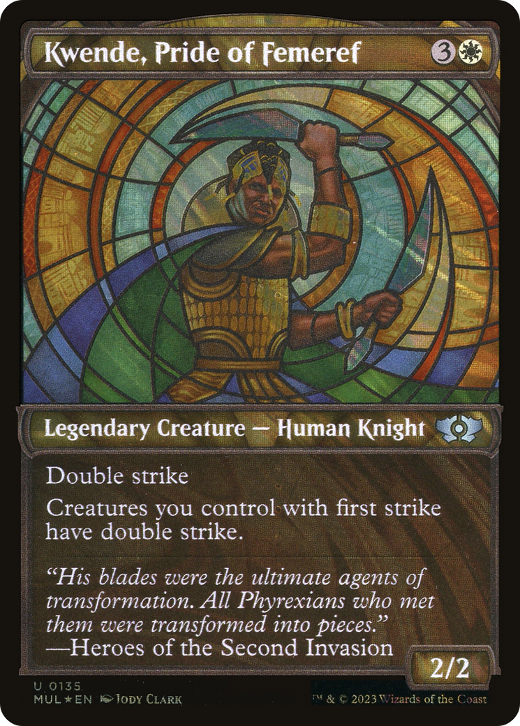 Kwende, Pride of Femeref (Halo Foil) [Multiverse Legends] MTG Single Magic: The Gathering | Red Claw Gaming