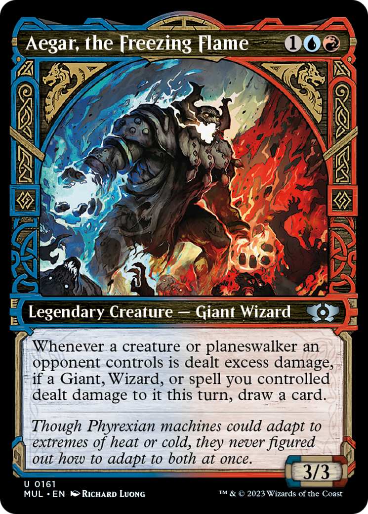 Aegar, the Freezing Flame (Halo Foil) [Multiverse Legends] MTG Single Magic: The Gathering | Red Claw Gaming