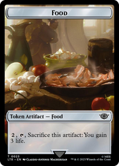 Spirit // Food (0023) Double-Sided Token (Surge Foil) [The Lord of the Rings: Tales of Middle-Earth Tokens] MTG Single Magic: The Gathering | Red Claw Gaming