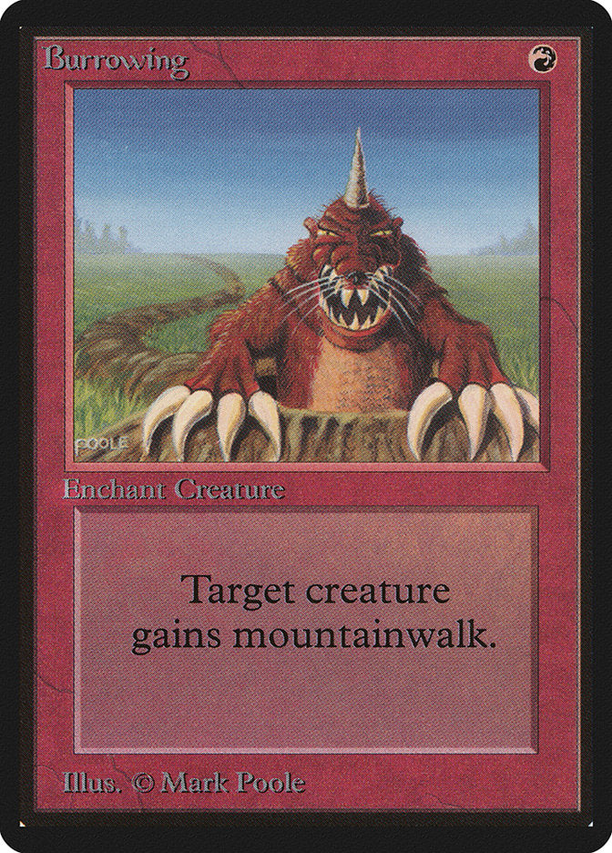 Burrowing [Beta Edition] MTG Single Magic: The Gathering | Red Claw Gaming