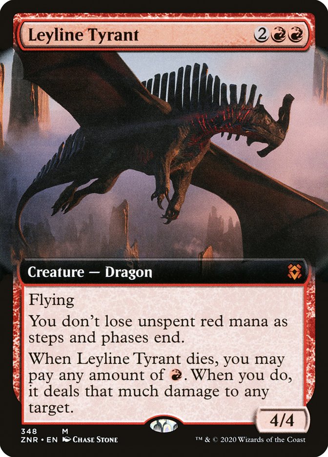 Leyline Tyrant (Extended Art) [Zendikar Rising] MTG Single Magic: The Gathering | Red Claw Gaming