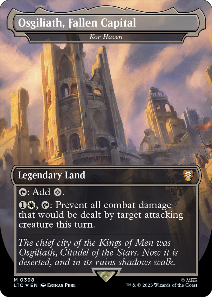 Osgiliath, Fallen Capital - Kor Haven (Surge Foil Realms and Relics) [The Lord of the Rings: Tales of Middle-Earth Commander] MTG Single Magic: The Gathering | Red Claw Gaming