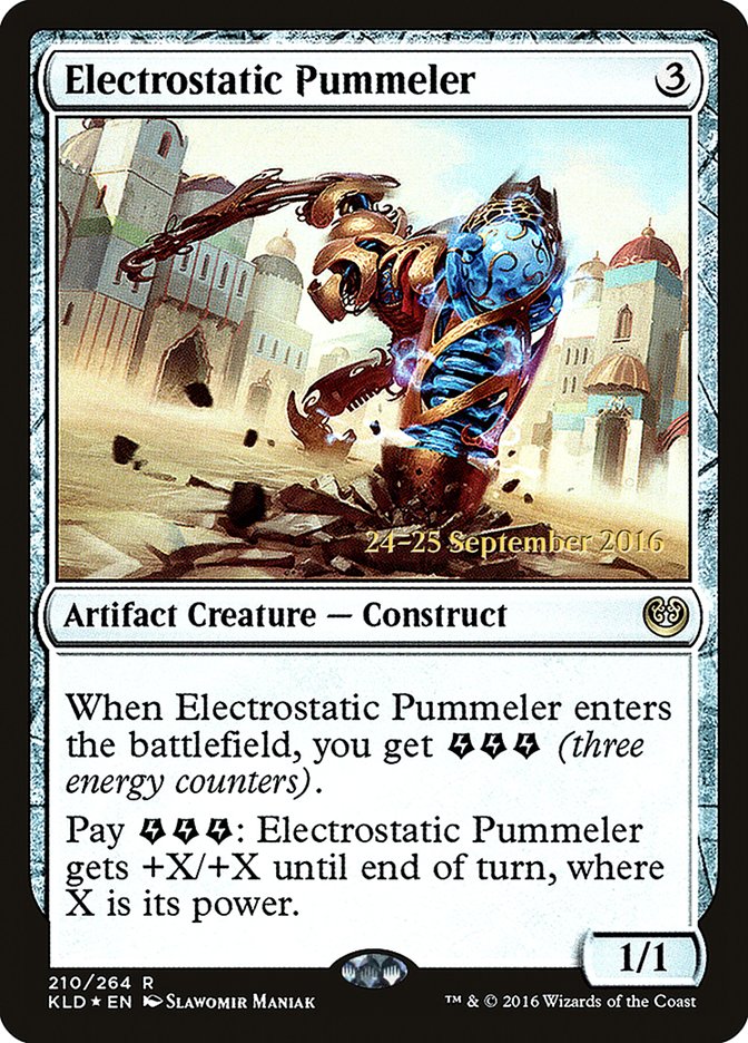 Electrostatic Pummeler [Kaladesh Prerelease Promos] MTG Single Magic: The Gathering | Red Claw Gaming
