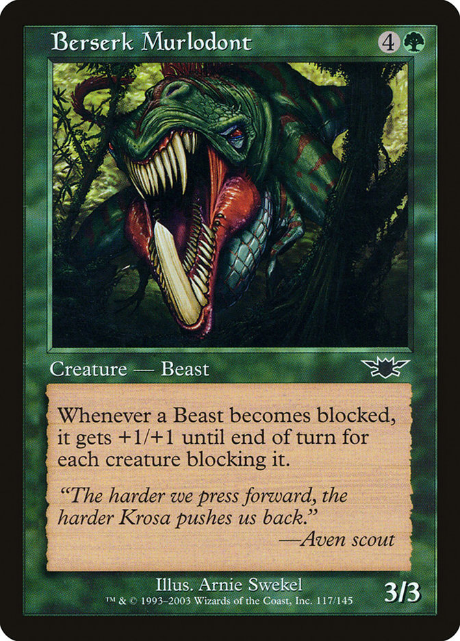 Berserk Murlodont [Legions] MTG Single Magic: The Gathering | Red Claw Gaming