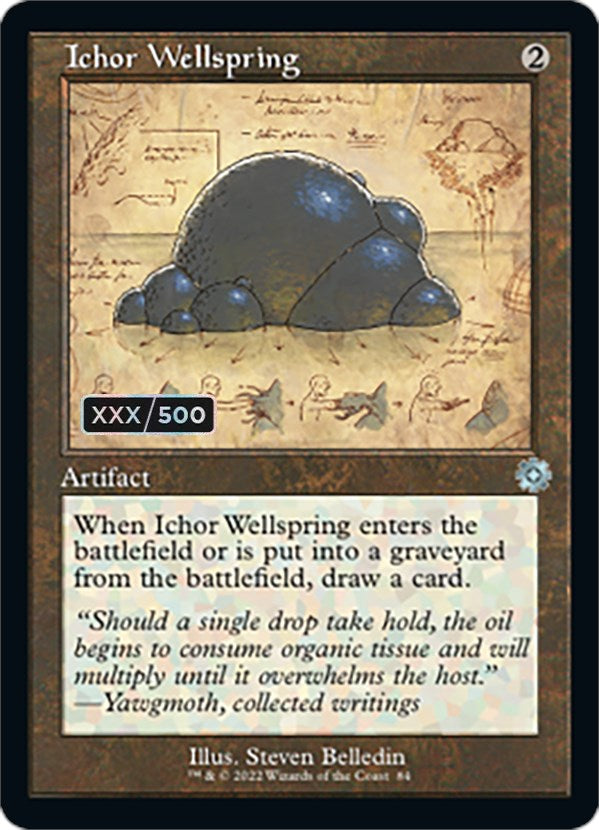Ichor Wellspring (Retro Schematic) (Serialized) [The Brothers' War Retro Artifacts] MTG Single Magic: The Gathering | Red Claw Gaming