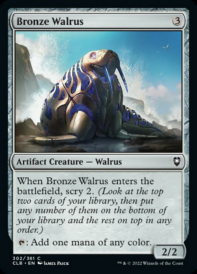 Bronze Walrus [Commander Legends: Battle for Baldur's Gate] MTG Single Magic: The Gathering | Red Claw Gaming