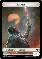 Soldier (0009) // Daretti, Scrap Savant Emblem Double-Sided Token [Commander Masters Tokens] MTG Single Magic: The Gathering | Red Claw Gaming