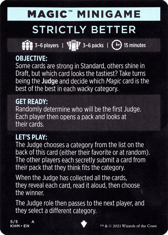 Strictly Better (Magic Minigame) [Kaldheim Minigame] MTG Single Magic: The Gathering | Red Claw Gaming