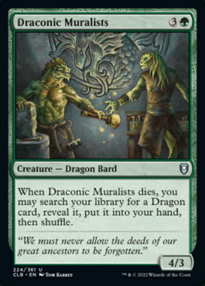 Draconic Muralists [Commander Legends: Battle for Baldur's Gate] MTG Single Magic: The Gathering | Red Claw Gaming