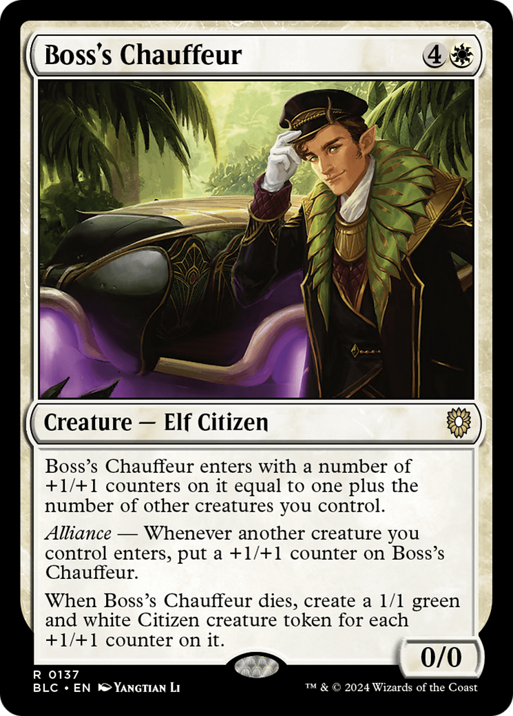 Boss's Chauffeur [Bloomburrow Commander] MTG Single Magic: The Gathering | Red Claw Gaming