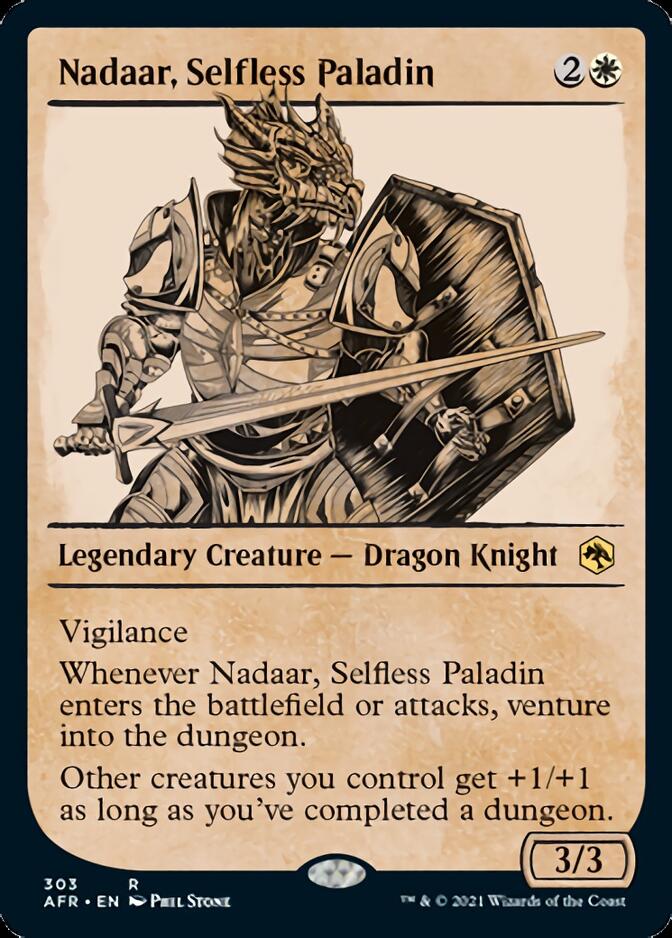 Nadaar, Selfless Paladin (Showcase) [Dungeons & Dragons: Adventures in the Forgotten Realms] MTG Single Magic: The Gathering | Red Claw Gaming