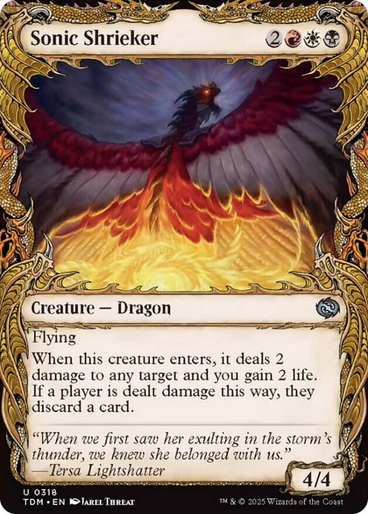 Sonic Shrieker (Showcase) [Tarkir: Dragonstorm] MTG Single Magic: The Gathering | Red Claw Gaming