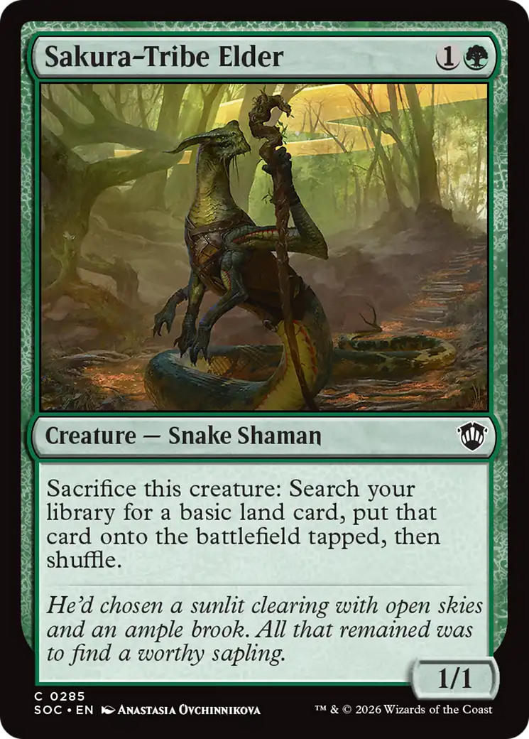 Sakura-Tribe Elder [Secrets of Strixhaven Commander] MTG Single Magic: The Gathering | Red Claw Gaming