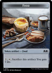 Human // Food (0012) Double-Sided Token [Wilds of Eldraine Tokens] MTG Single Magic: The Gathering | Red Claw Gaming