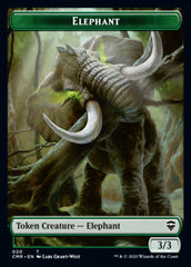 Elephant // Soldier Double-Sided Token [Commander Legends Tokens] MTG Single Magic: The Gathering | Red Claw Gaming