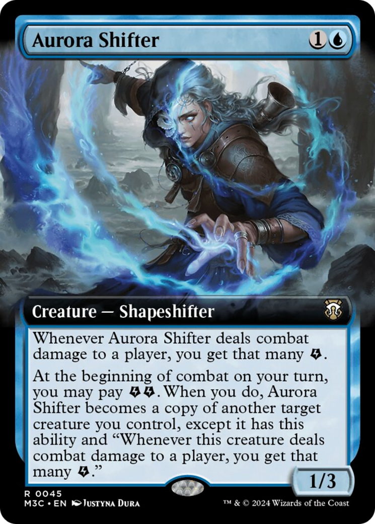 Aurora Shifter (Extended Art) (Ripple Foil) [Modern Horizons 3 Commander] MTG Single Magic: The Gathering | Red Claw Gaming