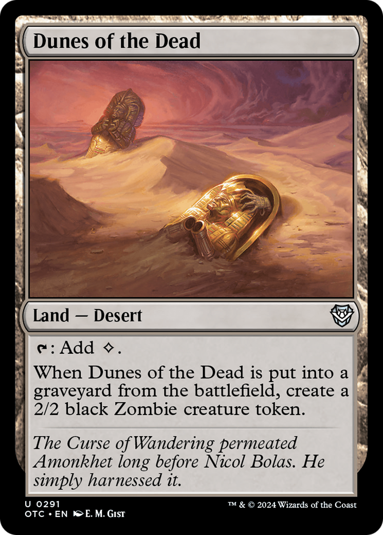 Dunes of the Dead [Outlaws of Thunder Junction Commander] MTG Single Magic: The Gathering    | Red Claw Gaming