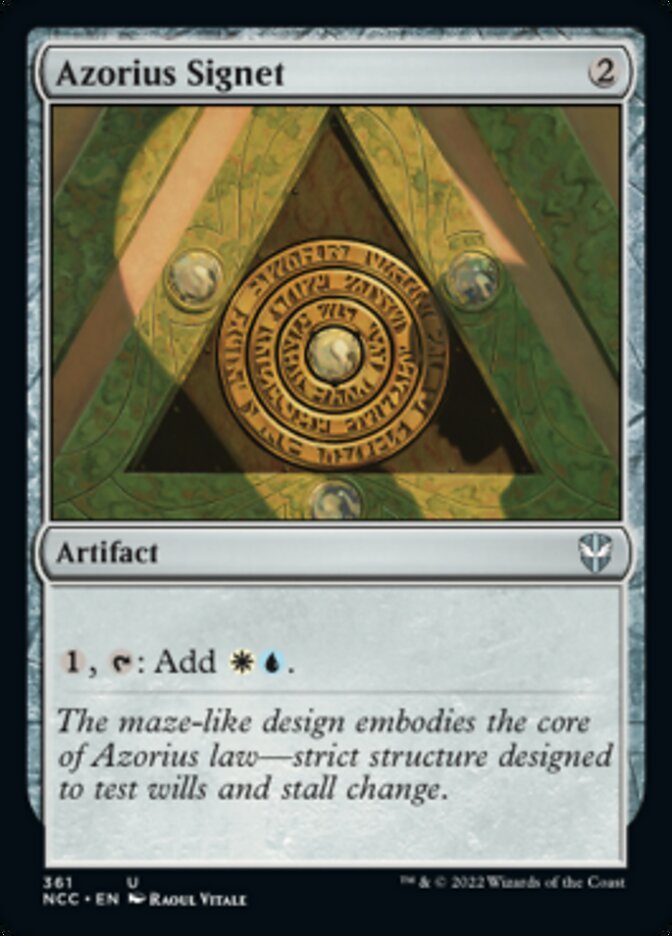 Azorius Signet [Streets of New Capenna Commander] MTG Single Magic: The Gathering | Red Claw Gaming