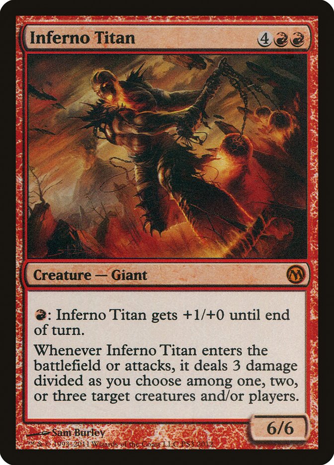 Inferno Titan (Duels of the Planeswalkers Promos) [Duels of the Planeswalkers Promos 2011] MTG Single Magic: The Gathering | Red Claw Gaming