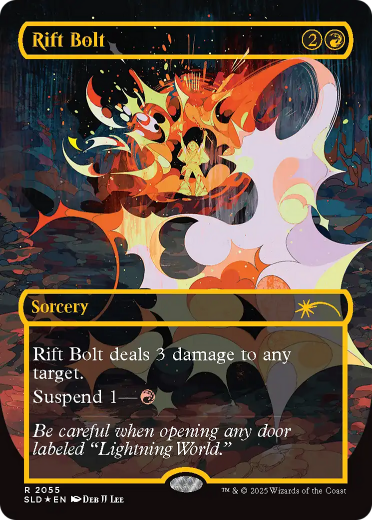 Rift Bolt (2055) (Raised Foil) [Secret Lair Drop Series] MTG Single Magic: The Gathering | Red Claw Gaming