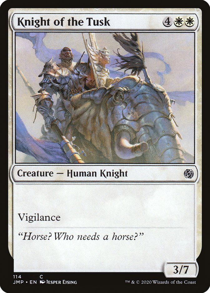 Knight of the Tusk [Jumpstart] MTG Single Magic: The Gathering | Red Claw Gaming
